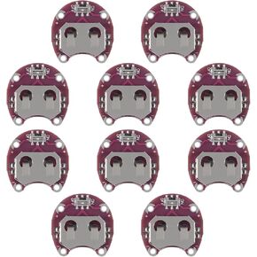 10Pcs Lilypad Coin Cell Battery Holder CR2032 Battery Mount Module Lily Pad Battery Holder Case Module Small Slide Switch Board