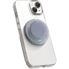 OnTheGrip Cute Solid Macaron Color Round Shape Collapsible Mobile Phone Grip Stand Holder for Smartphone Tablet Cell Phone Accessory (White)