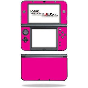 MightySkins Skin Compatible with Nintendo New 3DS XL (2015) - Solid Hot Pink | Protective, Durable, and Unique Vinyl Decal wrap Cover | Easy to Apply, Remove, and Change Styles | Made in The USA