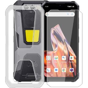 حافظة هاتف لـ Fossibot F106 Pro (6.58 بوصة) مع 1 × طبقة حماية من الزجاج المقوى، غطاء شفاف ناعم نحيف من مادة TPU [مقاوم للصدمات × مضاد للاصفرار]، لحافظة Fossibot F106 Pro - شفاف