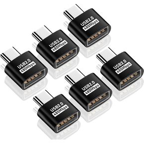 Duttek USB C to USB Adapter 10Gbps, Type C Male to A Female Extension Adapater Support Data Transfer and Charging for Phone, Laptop, USB Keyboard 4 Pack (Silver) in Saudi Arabia