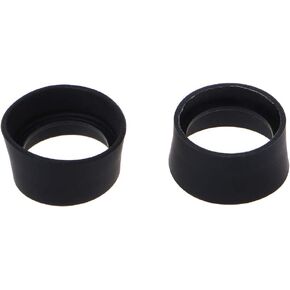 2 Pieces Soft Rubber Eyepiece Eye Shield 35-37mm Eye Guards Cups Eyepiece Covers Suitable for Binocular Microscope Black Rubber Black Rubber