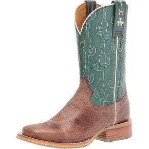 حذاء Tin Haul للسيدات من أحذية رعاة البقر الغربية، تركواز/أسمر مصفر، 6 in Kuwait