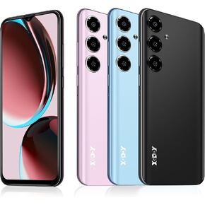 Xgody V50 Unlocked Cell Phones, 4GB+64GB ROM, 6.52" HD Incell Screen Smartphone, Dual 4G LTE Unlock Android Phone, 13MP+5MP Camera, Face Unlock, 4500mAh Battery Mobile Phone