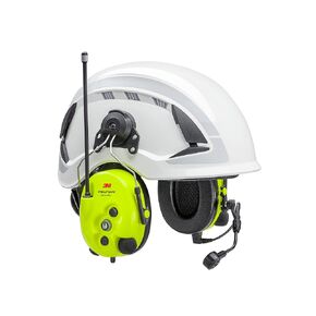 3M PELTOR LiteCom Plus Headset MT73H7P3E4610NA, Hearing Protector Attaches to Hard Hat, 2-Way Radio, Noise-Cancelling Speech Microphone, Hands-Free Protective Communication