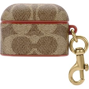 Coach Signature AirPods Pro Case - Compatible with AirPods Pro 2nd / 1st Generation - Signature Tan