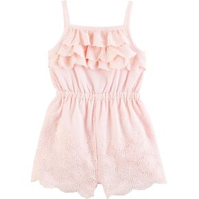 Mud Pie baby-girls Kids Eyelet Romper