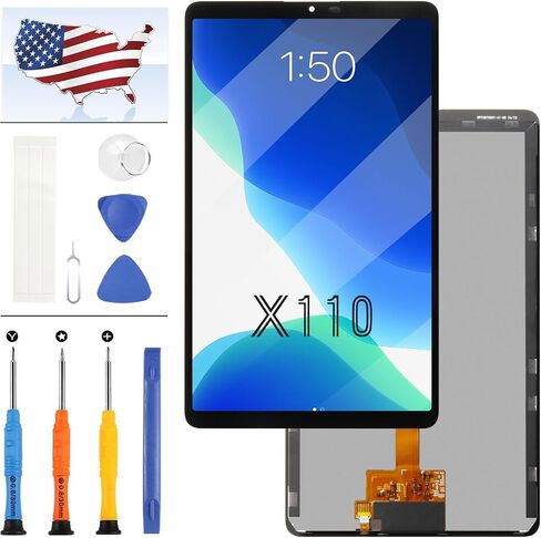 LCD Screen Replacement for Samsung Galaxy Tablet Tab A9 8.7" Wi-Fi SM-X110 X110 LCD Display Digitizer Touch Screen Assembly 8.7 inch Repair Parts+Tools(Black) in Saudi Arabia