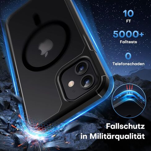 حافظة TAURI المغناطيسية لهاتف iPhone 12 لهاتف iPhone 12 Pro - أسود in Saudi Arabia