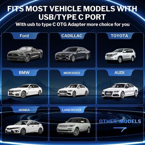 محول CarPlay اللاسلكي ومحول Android Auto اللاسلكي 2 في 1، دونجل تحكم لاسلكي في السيارة لأجهزة Apple/Android، مناسب لهاتف iPhone 6+ /iOS 10+ وAndroid 12+ in Saudi Arabia