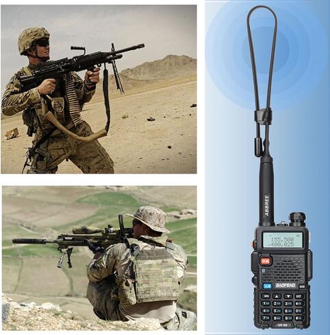 ABBREE GMRS Ham Radio Baofeng Antenna 18.89inch SMA-Male Tactical Foldable Antenna for for GMRS Radio Baofeng UV-5G (UV-5X) GM-30 Two Way Radio in Kuwait