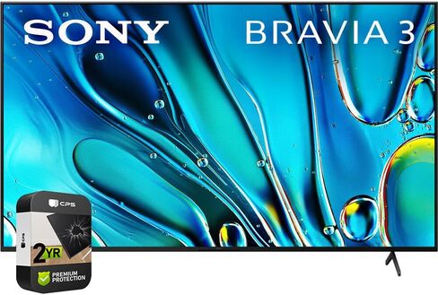 Sony K55S30 BRAVIA 3 55 inch 4K HDR Smart LED TV 2024 Bundle with 2 YR CPS Enhanced Protection Pack in Saudi Arabia