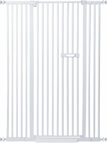 60" Extra Tall Cat Gate - 30-45" Wide Extendable Cat Barrier for Doorway - Pressure Mounted Cat gate for Doorway - Auto Close Extra Tall Pet Gate - Includes Extensions Kit - 60 inch Tall pet gate in Saudi Arabia