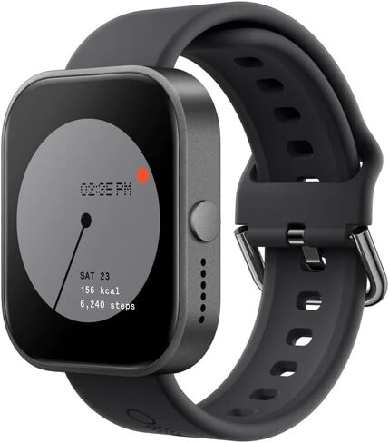 ساعة CMF Watch Pro الذكية، شاشة AMOLED مقاس 1.96 بوصة، IP68 مقاومة للماء متعدد الأنظمة GPS لتعقب اللياقة البدنية مع مراقبة الصحة، عمر البطارية 13 يومًا، أسود رمادي in Saudi Arabia