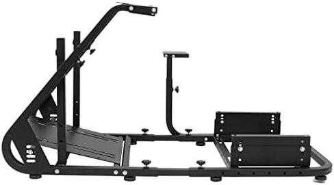 Gazzyt Racing Simulator Cockpit Square Tube قابل للتعديل للقيادة مناسب لـ Logitech/Thrustmaster/Fanatec G25، G27، G29، G920، G923 & T128X، T248، T300، T458 بدون حامل شاشة ناقل دواسة العجلة، تلفزيون in Kuwait