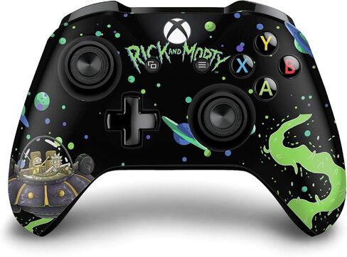 Head Case Designs Officially Licensed Rick and Morty Portal Boyz Graphics Vinyl Sticker Gaming Skin Decal Cover Compatible with Xbox One S/X Controller in Saudi Arabia