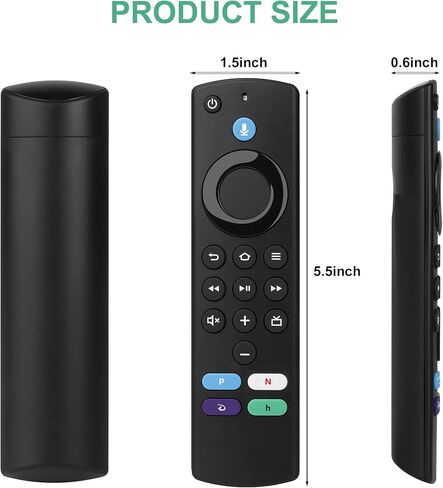 L5B83G جهاز تحكم عن بعد صوتي بديل مناسب لعصا أجهزة التلفاز الذكية Fire (4K، 4K Max، Lite)، عصا أجهزة التلفاز الذكية Fire (الجيل الثاني، الجيل الثالث)، مكعب أجهزة التلفاز الذكية Fire (الجيل الأول، الجيل الثاني)، حزمة عصا التلفاز الذكية 4K in Kuwait