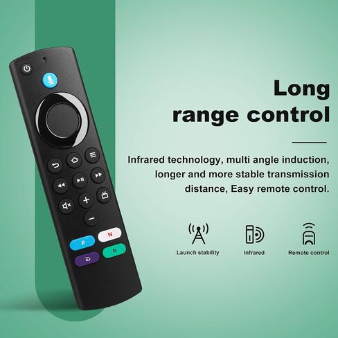 L5B83G جهاز تحكم عن بعد صوتي بديل مناسب لعصا أجهزة التلفاز الذكية Fire (4K، 4K Max، Lite)، عصا أجهزة التلفاز الذكية Fire (الجيل الثاني، الجيل الثالث)، مكعب أجهزة التلفاز الذكية Fire (الجيل الأول، الجيل الثاني)، حزمة عصا التلفاز الذكية 4K in Kuwait
