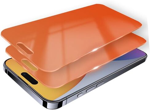 واقي شاشة للخصوصية لهاتف iPhone 15 Pro Max مقاس 6.7 بوصة متدرج ملون 15 ProMax زجاج مقسى 28 درجة مضاد للتجسس خاص مضاد للضوء الأزرق تغطية كاملة مضادة للخدش HD إطار سهل التركيب 2 in Kuwait