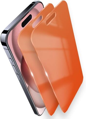 واقي شاشة للخصوصية لهاتف iPhone 15 Pro Max مقاس 6.7 بوصة متدرج ملون 15 ProMax زجاج مقسى 28 درجة مضاد للتجسس خاص مضاد للضوء الأزرق تغطية كاملة مضادة للخدش HD إطار سهل التركيب 2 in Kuwait