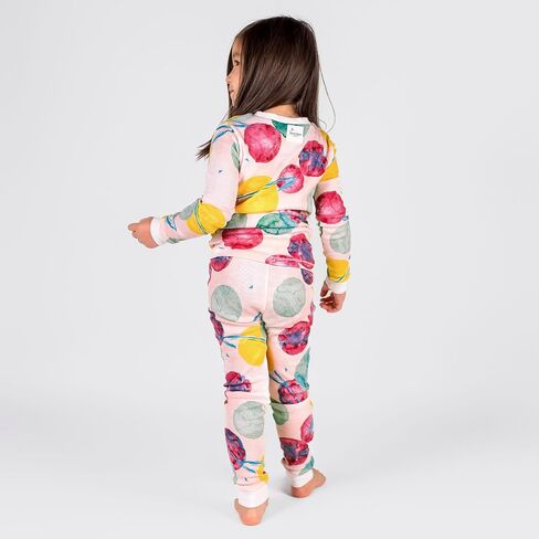 Burt's Bees Baby Baby Girls' Pajamas, Tee and Pant 2-Piece Pj Set, 100% Organic Cotton, Outer Space in Kuwait