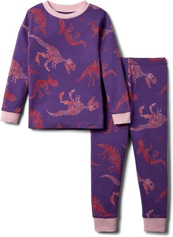 Burt's Bees Baby Baby Girls' Pajamas, Tee and Pant 2-Piece Pj Set, 100% Organic Cotton, Dinosaur Fossil in Saudi Arabia