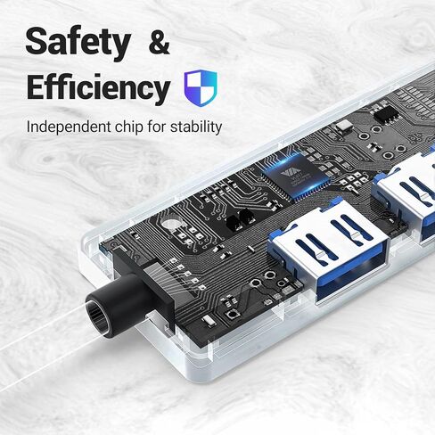 4 in 1 USB Hub, Tymyp USB 3.0 Hub 5Gbps with USB C Port, Slimline USB Splitter Adapter for Mac, iMac Pro, Mac Mini/Pro, Surface Pro, Dell, HP in Saudi Arabia