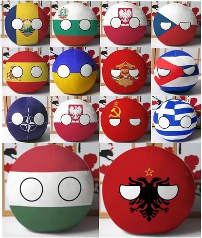 7.9in Poland Ball, Country Balls Germany, Canada, France, Country Ball,Decorations, Anime Cosplay, Countryballs,Plush Toys (Color : Germany, Size : 20cm) in Saudi Arabia