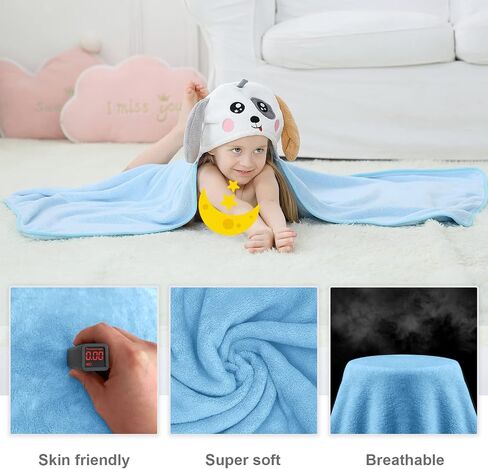MICHLEY Cartoon Hooded Baby Towel Unisex, Premium Soft Swimming Bathrobe Large Washcloths 31.5" x 53" for 0-9T (Giraffe) in Saudi Arabia