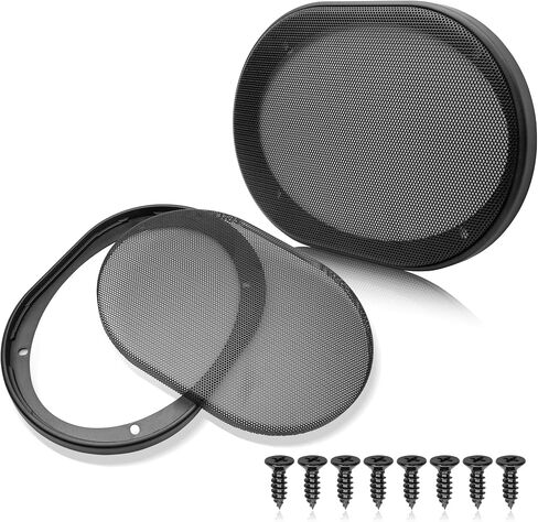 6x9 Inch Metal Mesh Round Speaker Grill Cover, 6x9 Universal Speaker Grills Decorative for Car Speaker Mounting Home Audio DIY, Mesh Subwoofer Grill Horn Guard Protective Case in Saudi Arabia