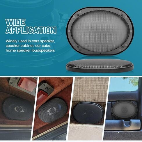 6x9 Inch Metal Mesh Round Speaker Grill Cover, 6x9 Universal Speaker Grills Decorative for Car Speaker Mounting Home Audio DIY, Mesh Subwoofer Grill Horn Guard Protective Case in Saudi Arabia