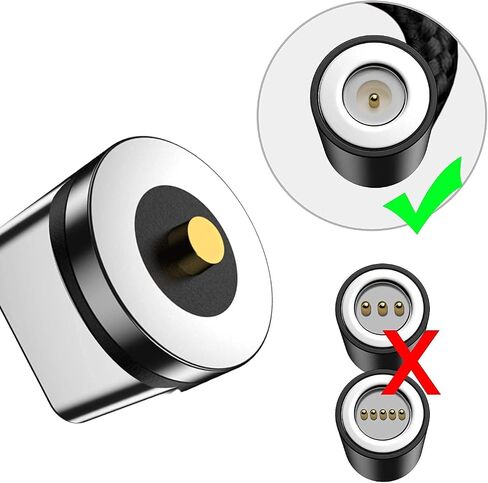 Magnetic Connector Tips Head for Type C Android Devices (10 Pack), 360° Rotating Strong Magnetic Phone Cable USB C Adapter (10 pack tips for type c) in Saudi Arabia