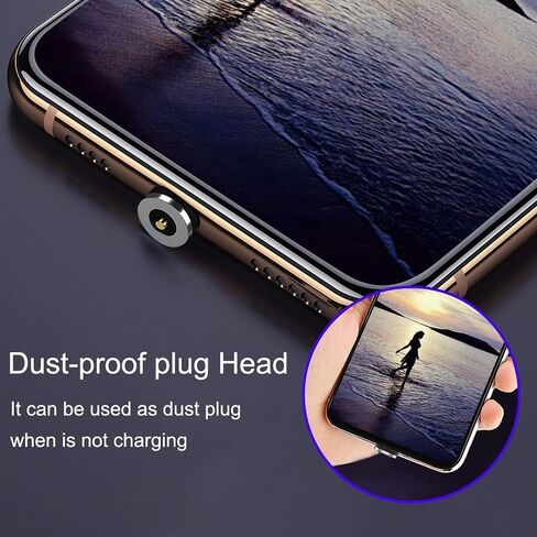 Magnetic Connector Tips Head for Type C Android Devices (10 Pack), 360° Rotating Strong Magnetic Phone Cable USB C Adapter (10 pack tips for type c) in Saudi Arabia