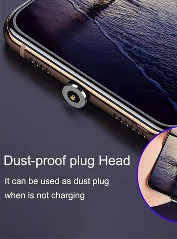 Magnetic Connector Tips Head for Type C Android Devices (10 Pack), 360° Rotating Strong Magnetic Phone Cable USB C Adapter (10 pack tips for type c) in Saudi Arabia