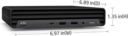 كمبيوتر مكتبي HP EliteDesk 800 G6 Business Mini PC، Core i5-10500 2.3 جيجا هرتز حتى 3.8 جيجا هرتز، ذاكرة وصول عشوائي DDR4 سعة 32 جيجا بايت، 1 تيرابايت SSD، واي فاي، نوع C، لوحة مفاتيح وماوس، Windows 11 Pro (متجدد) in Kuwait