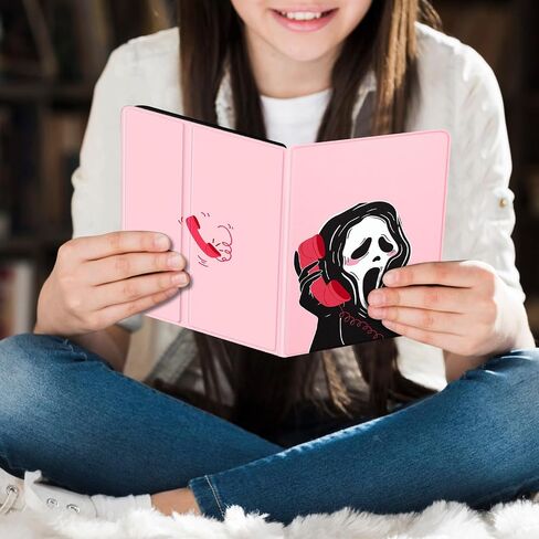 Trendy Fan for Kindle Paperwhite 11th Generation Case 6.8 inch 2021/Signature Edition Cute Cartoon Skull Kawaii Teen Kids Girls Folio Cover with Auto Sleep/Wake for Kindle Paperwhite 2021 E-Reader in Saudi Arabia