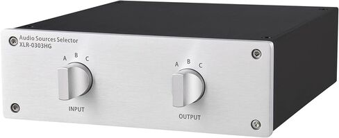 3 to 3 (3 in 3 OUT) XLR Balanced Stereo Audio Switcher Passive selector Pre- and Post-amplifier distribution box (XLR 0303) in Saudi Arabia