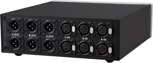 3 to 3 (3 in 3 OUT) XLR Balanced Stereo Audio Switcher Passive selector Pre- and Post-amplifier distribution box (XLR 0303) in Saudi Arabia