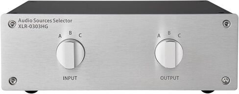 3 to 3 (3 in 3 OUT) XLR Balanced Stereo Audio Switcher Passive selector Pre- and Post-amplifier distribution box (XLR 0303) in Saudi Arabia