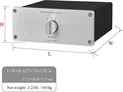 3 إلى 3 (3 في 3 خارج) محول صوت ستيريو متوازن XLR، صندوق توزيع سلبي قبل وبعد مكبر الصوت (XLR 0303) in Kuwait