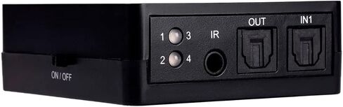 Monoprice Blackbird Toslink S/PDIF 4x1 Switch with IR Remote Control, USB Powered, 4 Input 1 Output, Such as Television, Amplifier in Saudi Arabia