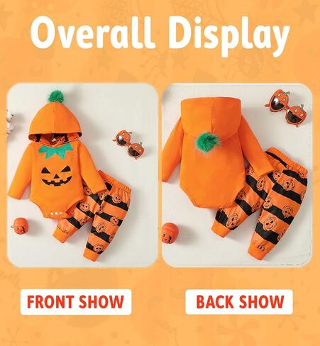 ملابس الأطفال حديثي الولادة للهالوين ملابس اليقطين ملابس اليقطين in Kuwait