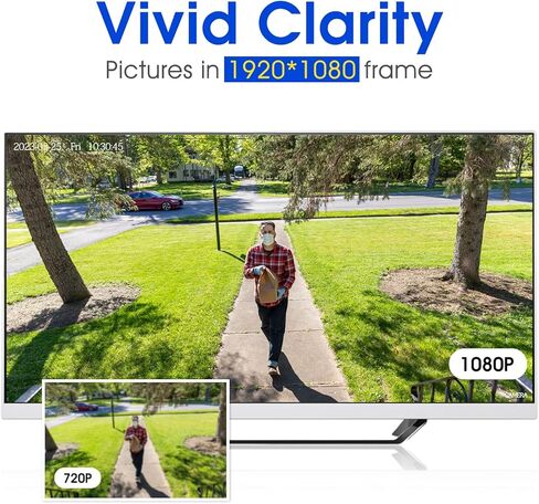 نظام كاميرا أمان لاسلكية 4CH، نظام CCTV NVR بدقة 2 ميجابكسل مع محرك أقراص ثابتة سعة 1 تيرابايت، كاميرات IP WiFi خارجية 4X Bullet، تسجيل صوتي، رؤية ليلية، تنبيه عبر البريد الإلكتروني لتطبيق اكتشاف الإنسان in Kuwait