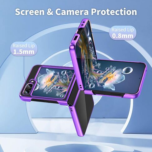 MATEPROX Clear Case for Samsung Galaxy Z Flip 6 Case, Slim Thin Lightweight Protective Phone Case with Electroplated Frame Transparent Back for for Samsung Galaxy Z Flip6 5G-Gold in Saudi Arabia