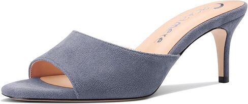 Castamere Round Open Toe Heeled Sandals for Women Mid Kitten Heels Slip-on Dress Mules Office Casual Summer Shoes 2.6 Inches Heels in Saudi Arabia