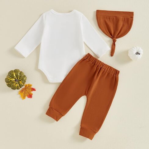 VISGOGO My First Halloween Baby Boy Girl Outfits Clothes Set 0 3 6 12 18 Months Newborn Romper + Pants + Hat in Saudi Arabia