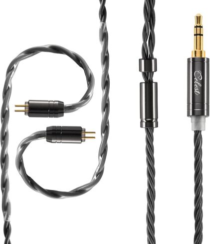 QOA Kinera Celest كابل تمديد سماعة الرأس، كابل بديل لسماعات الأذن مطلي بالفضة والنحاس، كابل HiFi في شاشة الأذن 3.5 مم كابل Aux 2 دبوس IEM لسماعات الرأس، iPhone، iPad، الهواتف الذكية in Kuwait