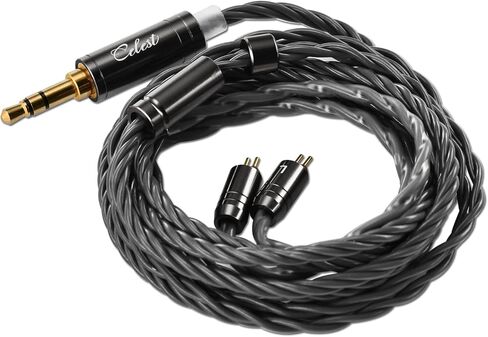 QOA Kinera Celest كابل تمديد سماعة الرأس، كابل بديل لسماعات الأذن مطلي بالفضة والنحاس، كابل HiFi في شاشة الأذن 3.5 مم كابل Aux 2 دبوس IEM لسماعات الرأس، iPhone، iPad، الهواتف الذكية in Kuwait