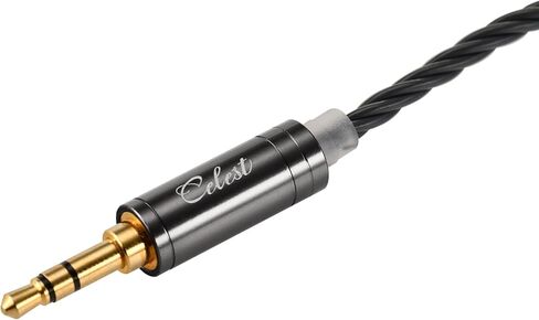 QOA Kinera Celest كابل تمديد سماعة الرأس، كابل بديل لسماعات الأذن مطلي بالفضة والنحاس، كابل HiFi في شاشة الأذن 3.5 مم كابل Aux 2 دبوس IEM لسماعات الرأس، iPhone، iPad، الهواتف الذكية in Kuwait