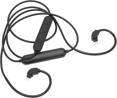 Headphones Bluetooth Wireless Adapter Cable, 2 Pin Rechargeable Replacement in Ear Earbuds Cable Adapter Cord with Mic and Volume Control in Saudi Arabia